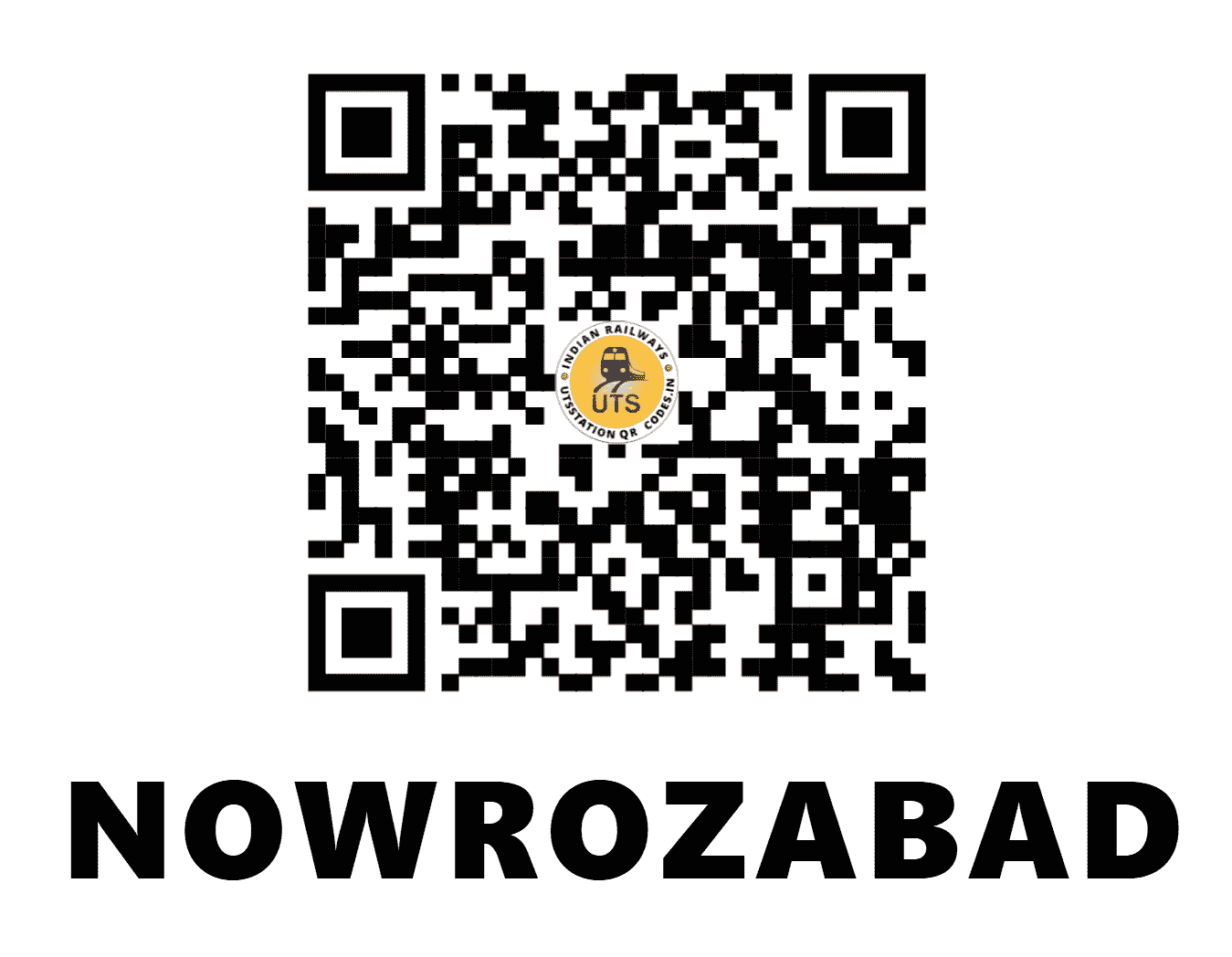 UTS QR Code for NOWROZABAD - NRZB - SB (MADHYA PRADESH)